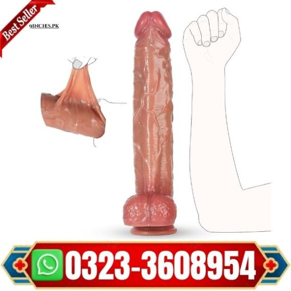 13.5" Thick Movable Foreskin Dildo in pakistan
