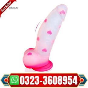 8"Pink Clear Liquid Silicone Dildos in pakistan