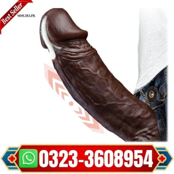 9.5inches Black Thrusting Vibrator Dildo in pak
