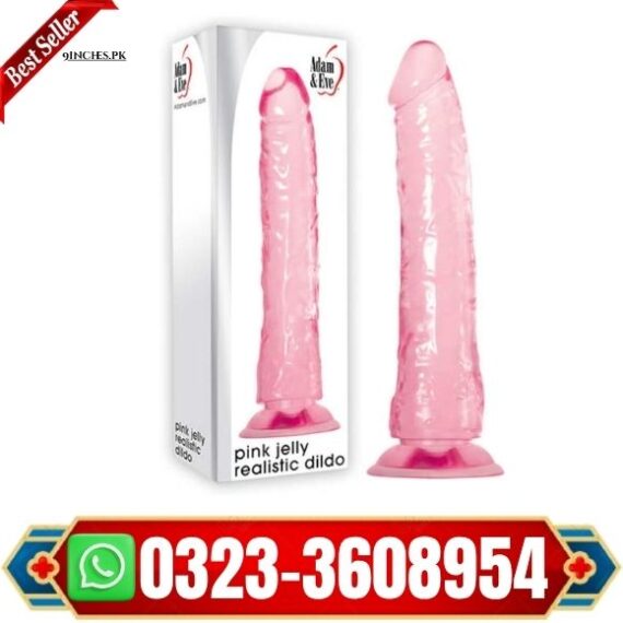Adam & Eve Pink Jelly Realistic Dildo in pak