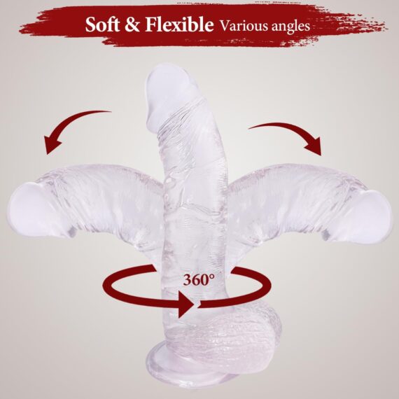10" Clear Soft Realistic Huge Dildo in pakistan - Image 3