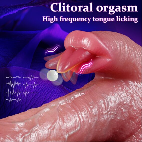 Thrusting Dildo Vibrator Sex Toys-9'' in pak - Image 5