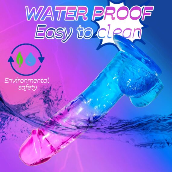6" Realistic Clear Silicone Dildo in Pakistan - Image 2