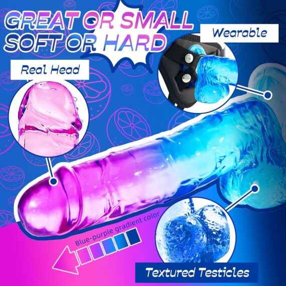 6" Realistic Clear Silicone Dildo in Pakistan - Image 4