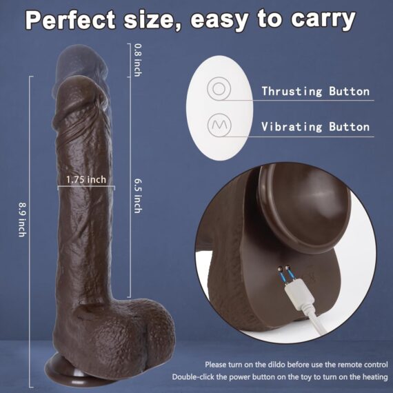 8.9 Inch Thrusting Dildo Sex Toys in pakistan - Image 2