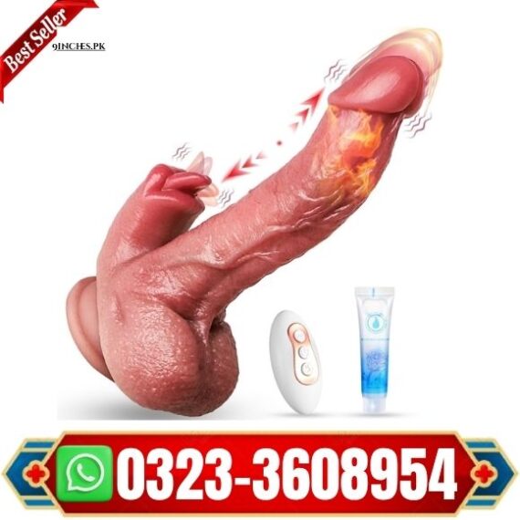 Thrusting Dildo Vibrator Sex Toys-9'' in pak