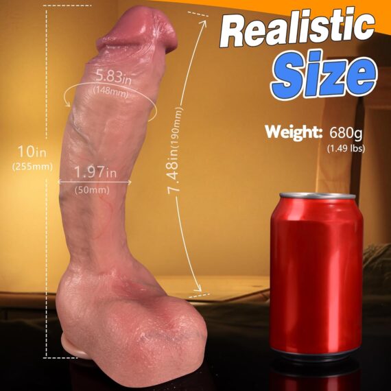 Real Skin Thick Big Silicone Dildo in pakistan - Image 2