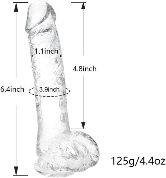 Small Clear 6 inch Cute Dildo in Pakistan - Image 4